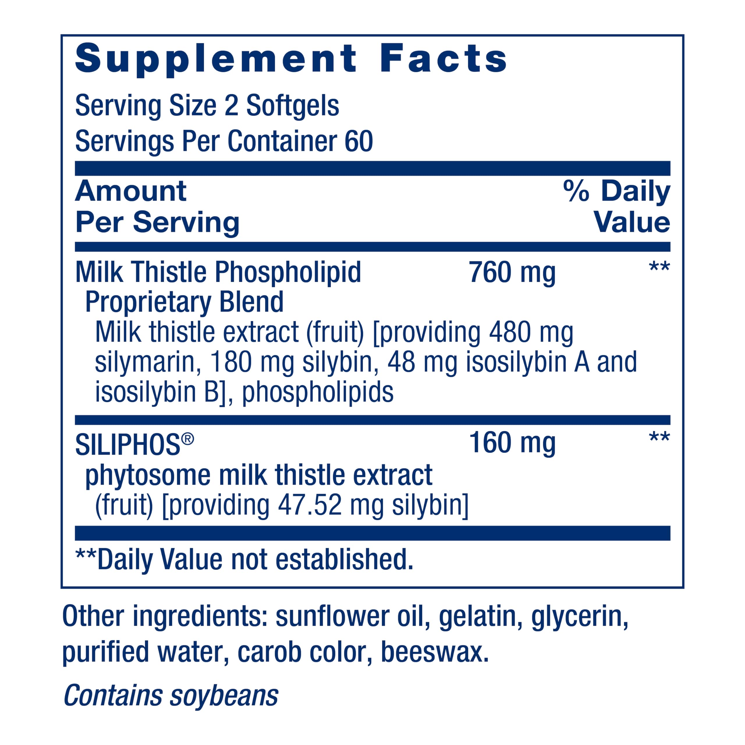 Life Extension Advanced Milk Thistle, Liver Health Supplement, Liver Detox, Cell Division, silymarin, silybin, bioavailable, Gluten Free, Non-GMO, 120 softgels