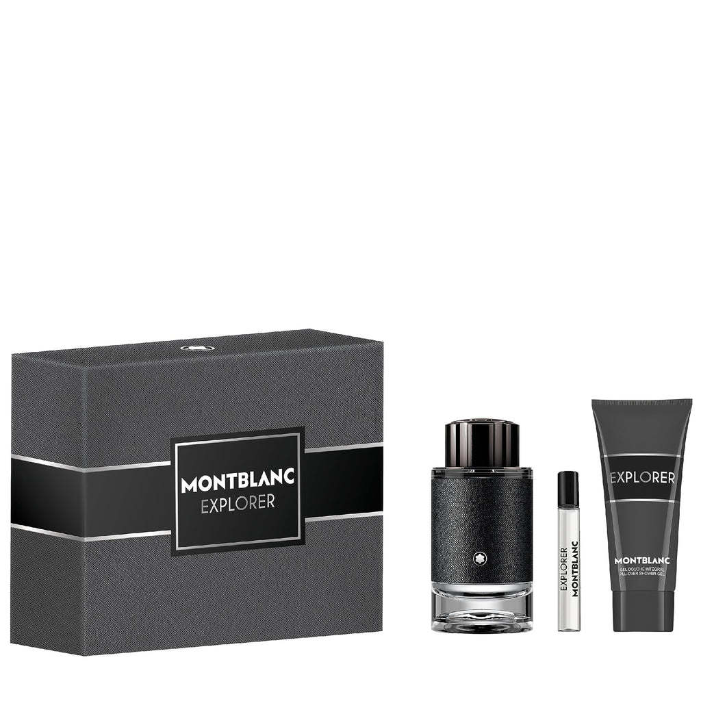 Mont Blanc Explorer M 3.4 Oz Edp + 3.4 Oz Sg + 7.5 Ml Mini Spray