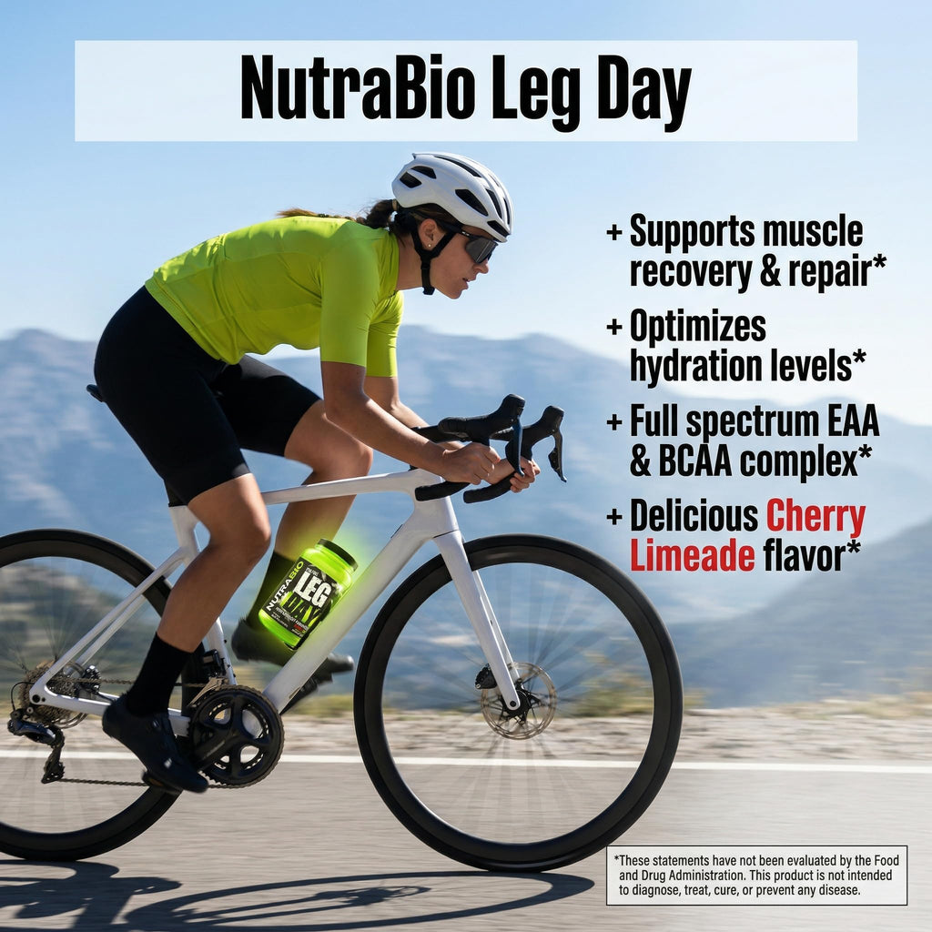 NutraBio Leg Day Intra Workout Powder – Advanced Carb Supplement with Cluster Dextrin & Electrolytes – Carb Powder with EAAs/BCAAs – Cyclic Dextrin for Performance – Cherry Lime, 20 Servings