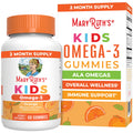 MARYRUTH'S Vegan Omega 3 Gummies for Kids, No Fish Taste, 2 Month Supply