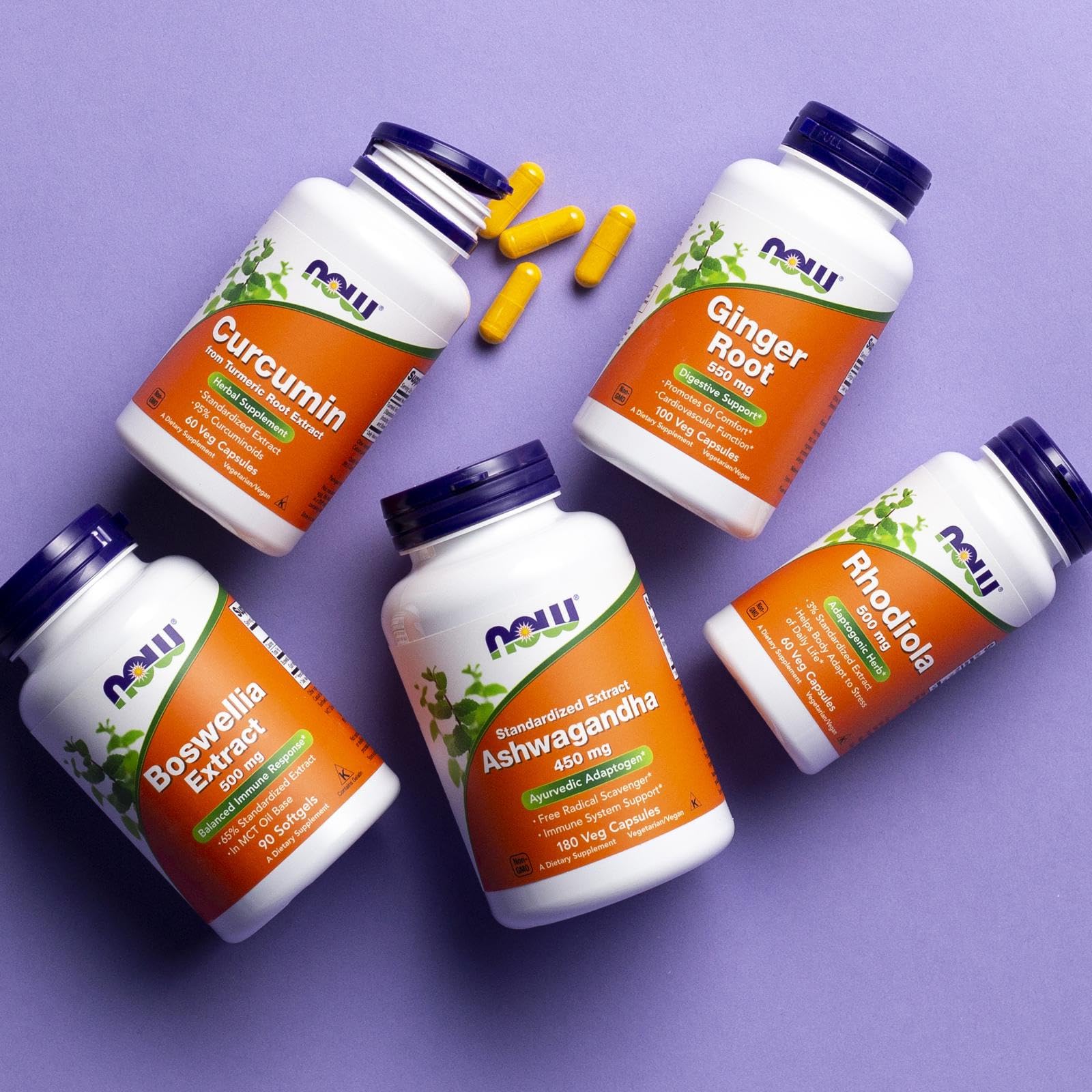 NOW Supplements, Rhodiola 500 mg, Helps Body Adapt to Stress of Daily Life*, Adaptogenic Herb*, 60 Veg Capsules