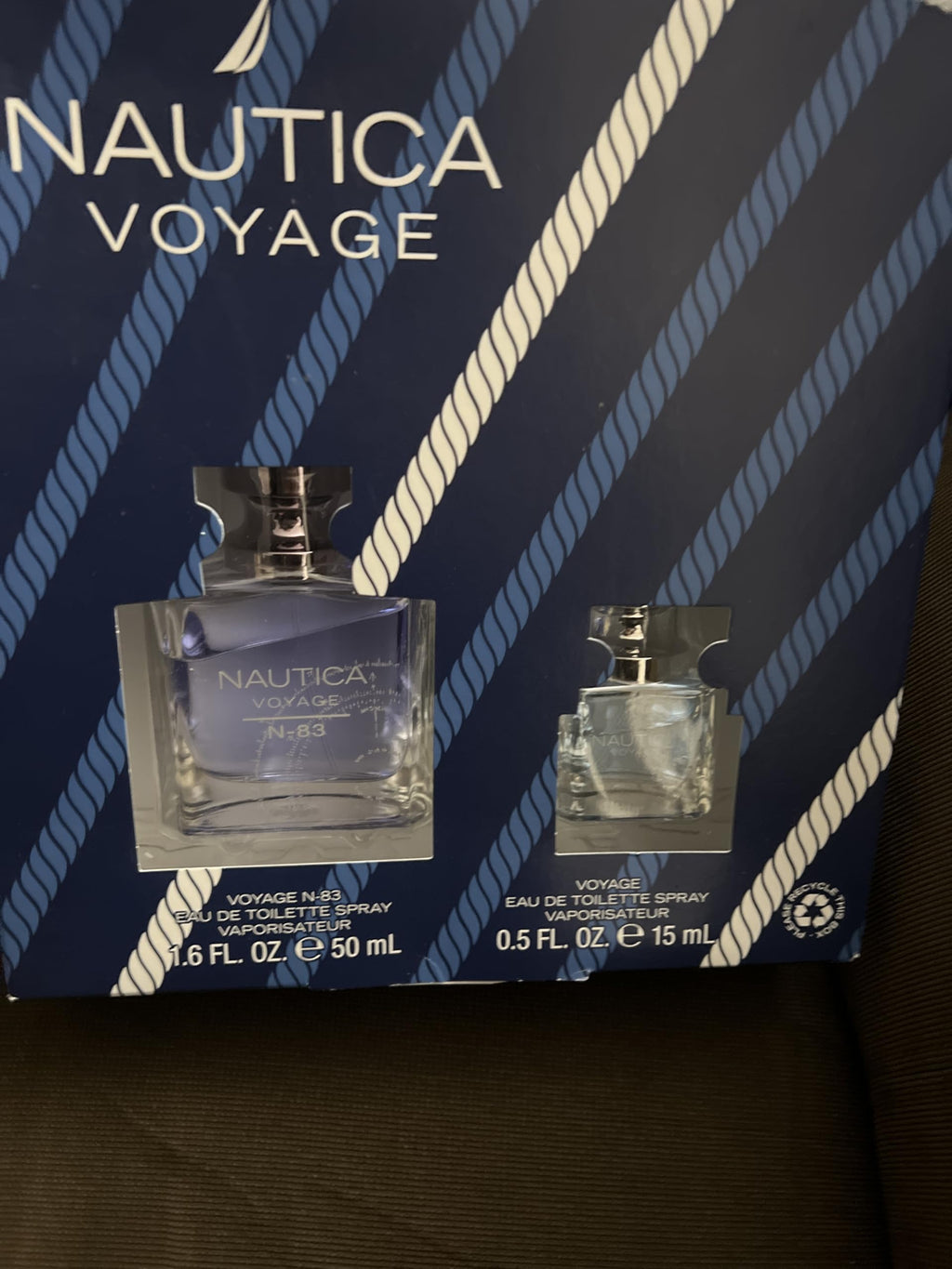 Nautica Blue Sail 2 piece Gift Set for Men - 1.6oz Eau De Toilette Spray + 0.5 oz Eau De Toilette Spray