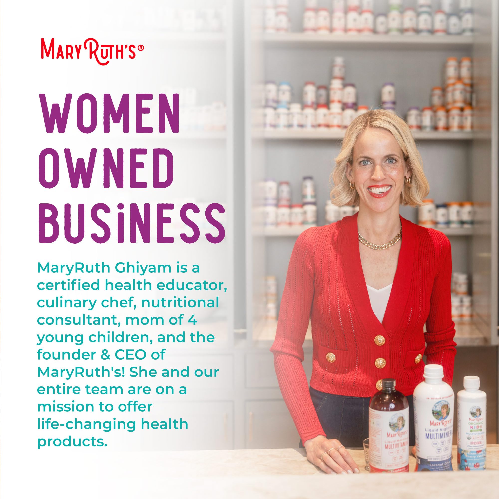 MARYRUTH'S Sea Moss with Spirulina and Chlorella Liposomal, 15 Servings