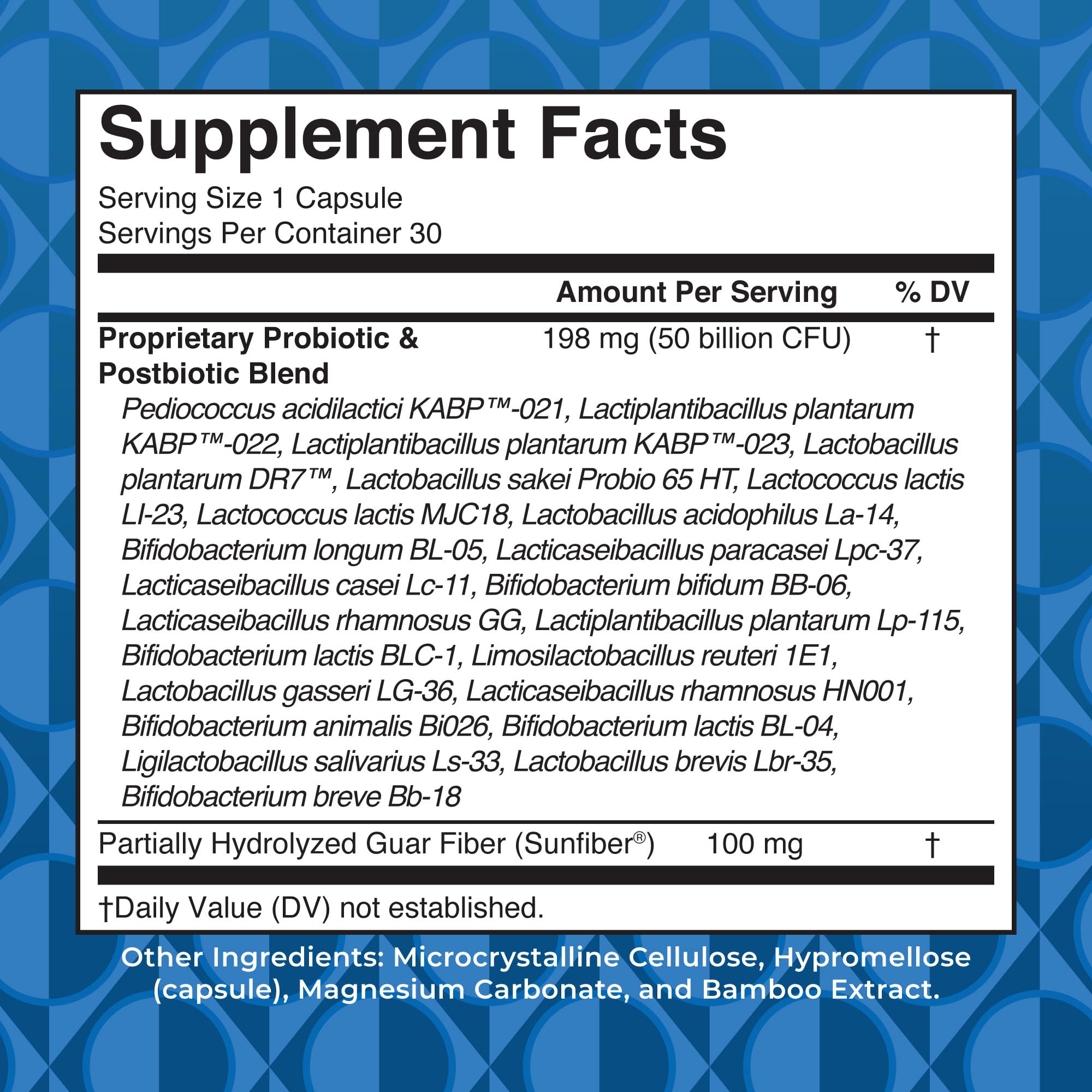 MARYRUTH'S 3-in-1 Probiotics for Digestive Health, 30 Servings