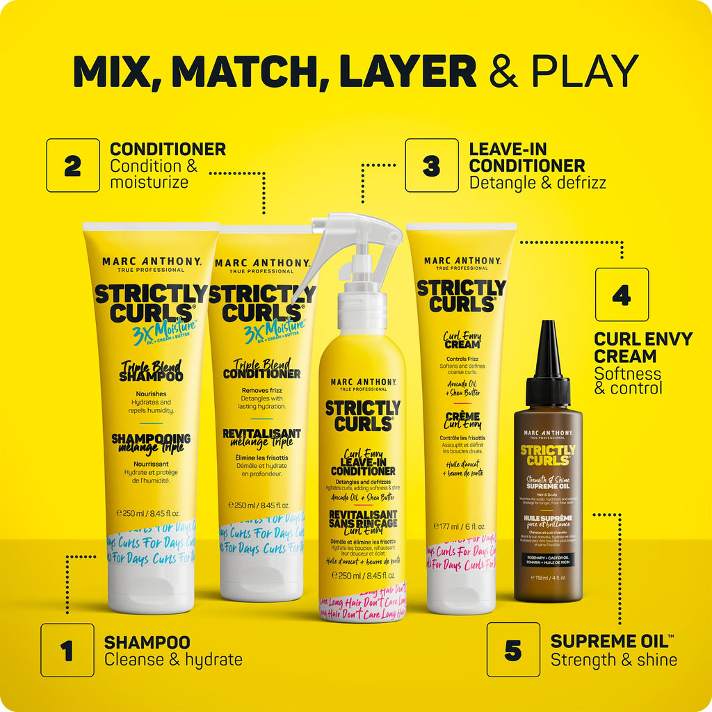Marc Anthony Strictly Curls Envy, Curl Defining Cream for Curly & Wavy Hair