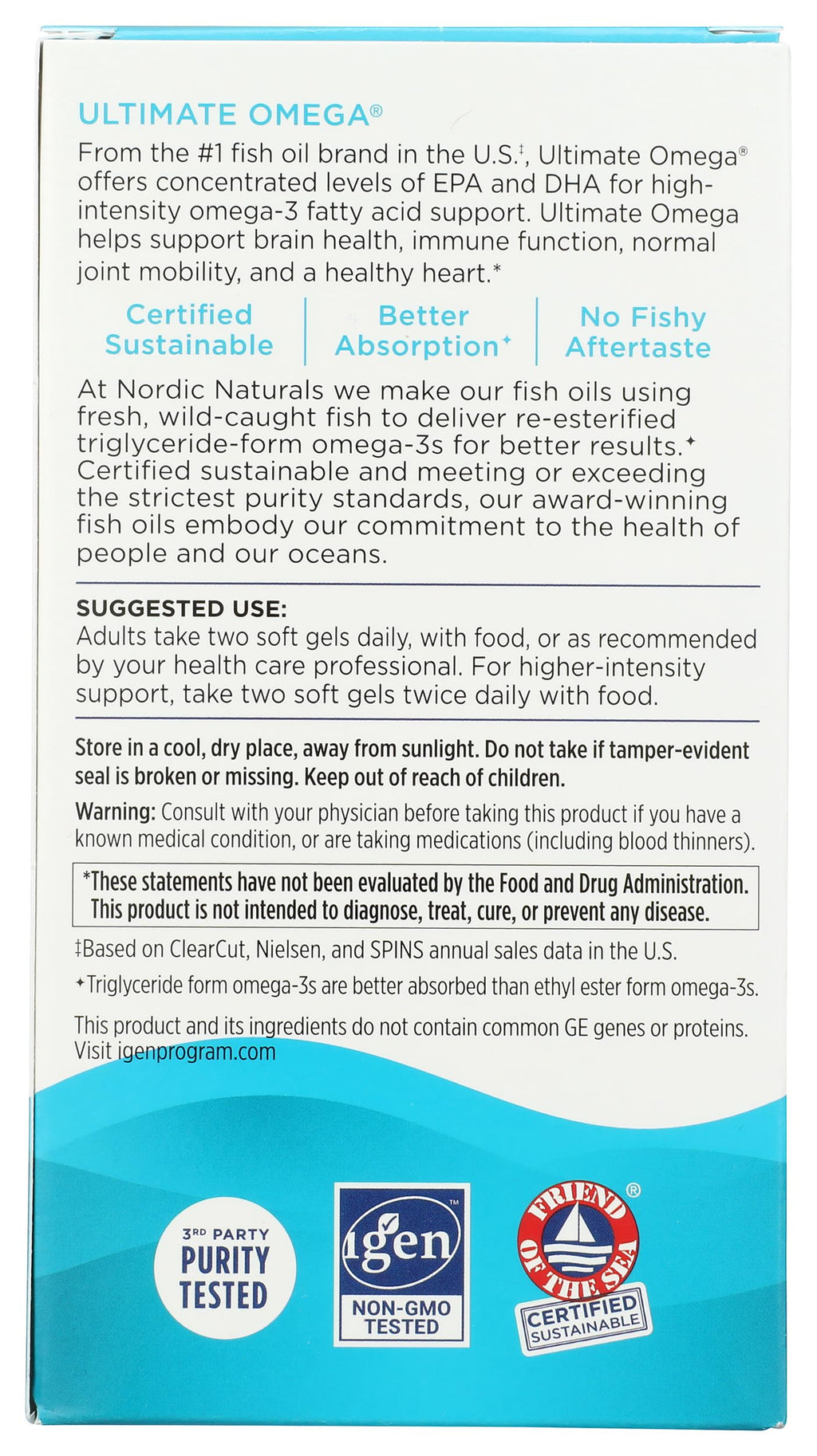 Nordic Naturals, Ultimate Omega 1280Mg, 180 Count