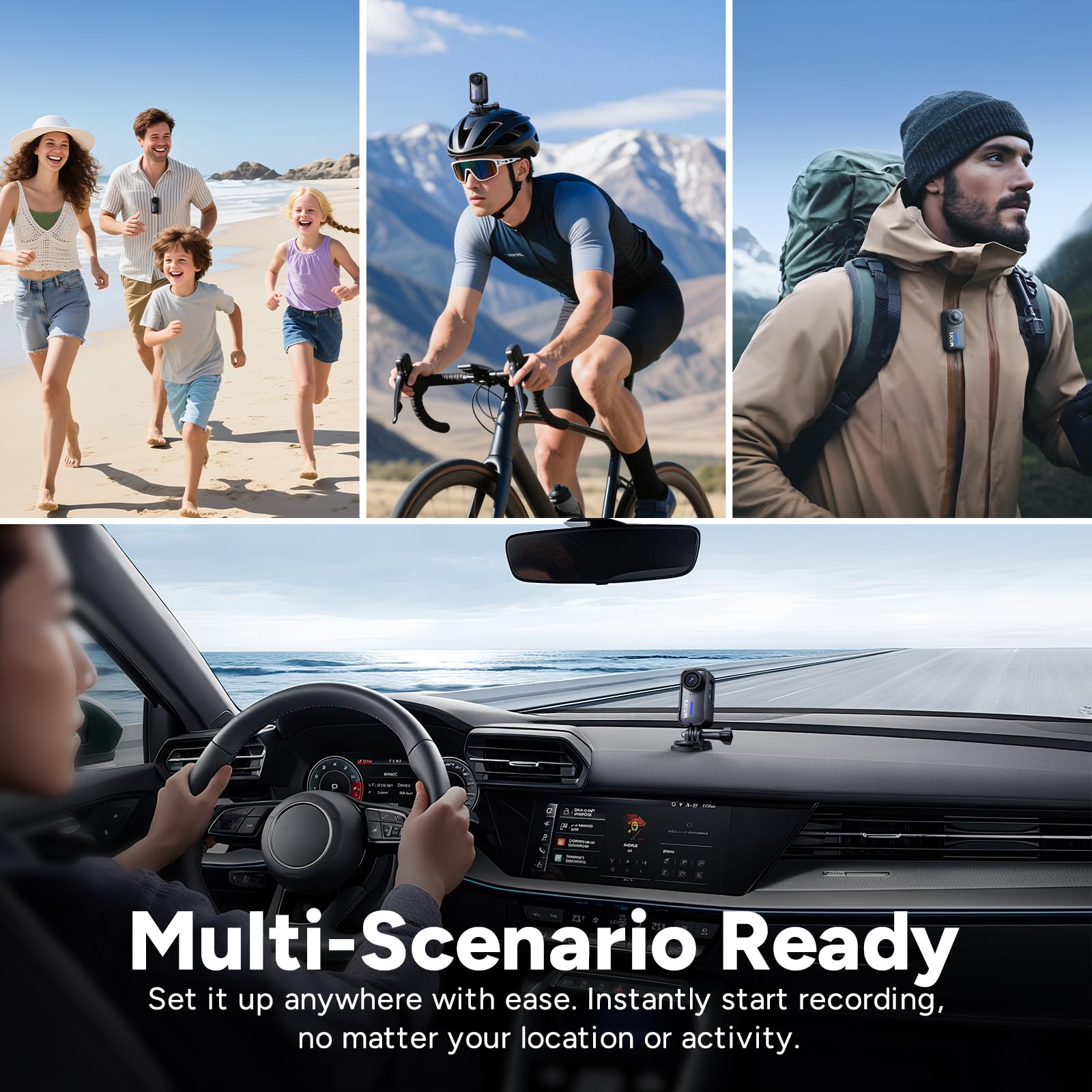 SJCAM C110 Plus 4K Action Camera, Mini Magnetic POV Body Cam