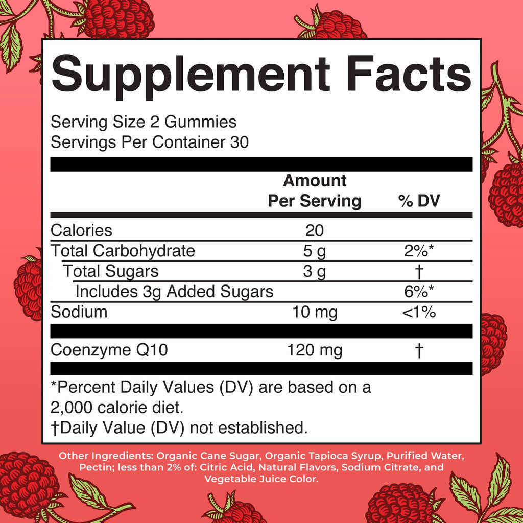 MaryRuth Organics CoQ10 Gummies | Coenzyme Q10 | Gummy Supplements for Heart Health & Cellular Health | Antioxidant | CoQ10 120 mg | Vegan | Non-GMO | Gluten Free | 60 Count | 1 Month Supply