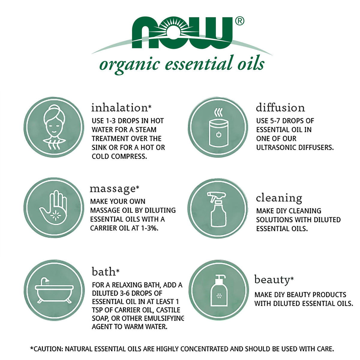 NOW Essential Oils, Organic Tea Tree Oil Purifying Roll-On, 10 mL