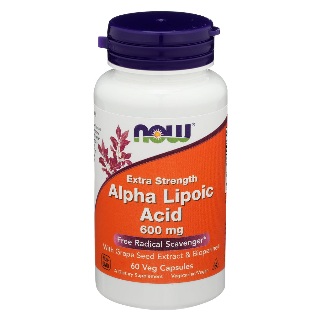 Now Foods Alpha Lipoic Acid 600mg 60 Vegi Capsules