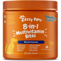 Zesty Paws Dog Multivitamin, Chewable Dog Vitamins and Supplements for Hip & Joints, Skin & Coat, Omega 3 Fish Oil for Dogs- Senior & Puppy Multivitamin- Chicken- 90ct