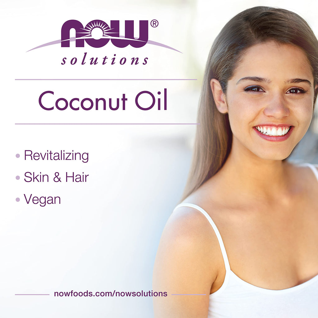 NOW Foods Solutions, Liquid Coconut Oil, Light and Nourishing, 16-Ounce