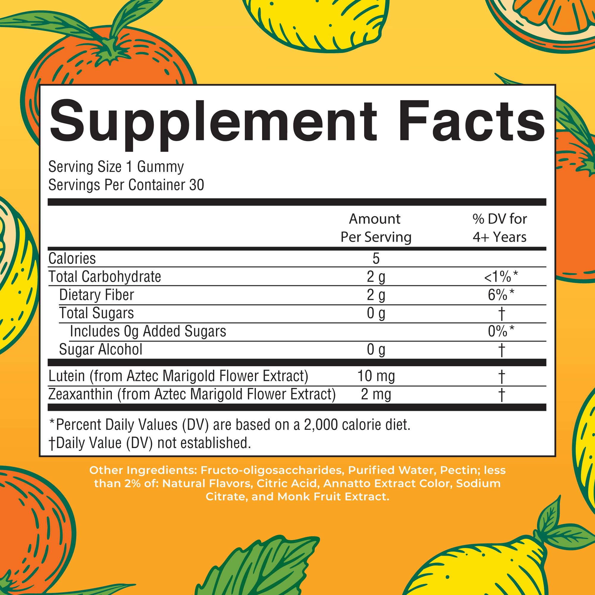 MARYRUTH'S Lutein Gummies with Zeaxanthin, 30 Count, Eye Health
