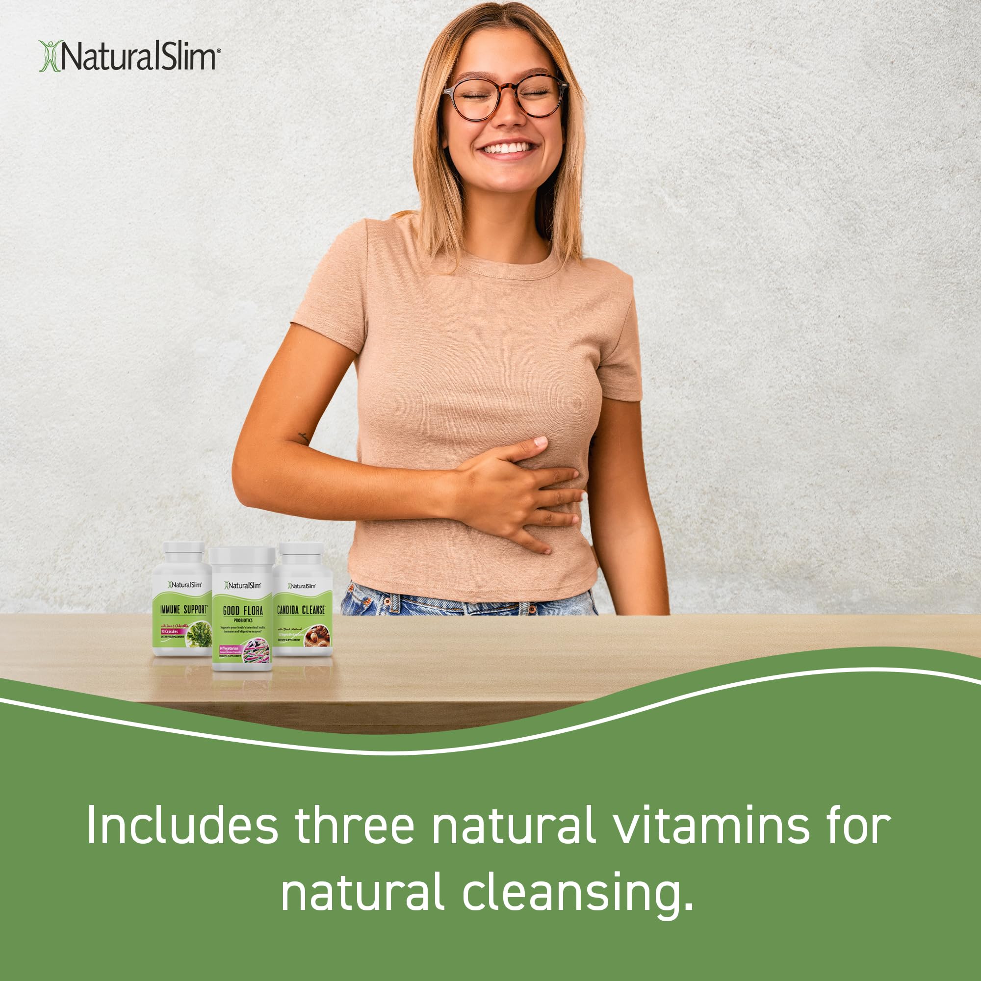 NaturalSlim Superb Bundle for Cleansing – Candiseptic Kit, MagicMag C and Kadsorb Supplements | Better Digestion, Immune System & Kidney Support | Vegan, Formulated by Frank Suarez