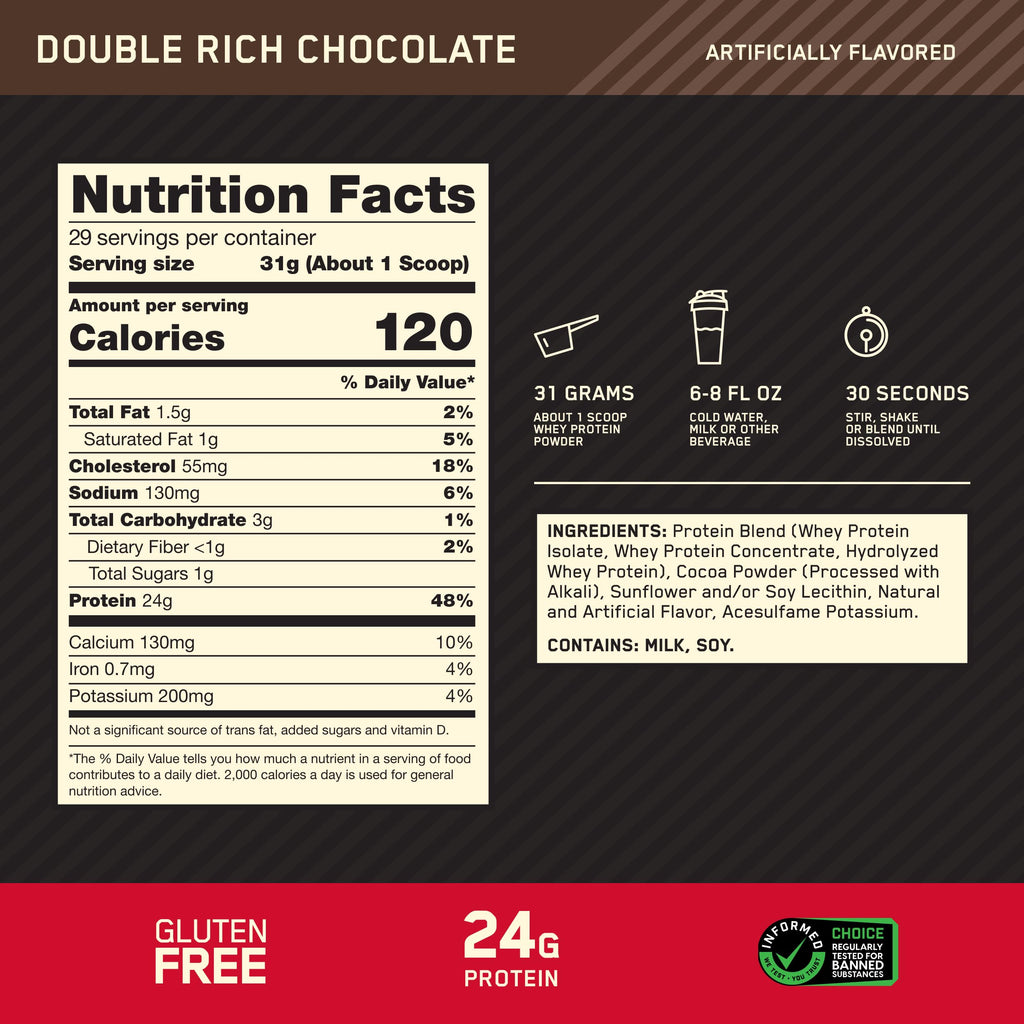 Optimum Nutrition Starter Pack: Micronized Creatine Monohydrate Powder (60 Servings), Amino Energy Tropical Sunrise (30 Servings) and Gold Standard 100% Whey Double Rich Chocolate (29 Servings)