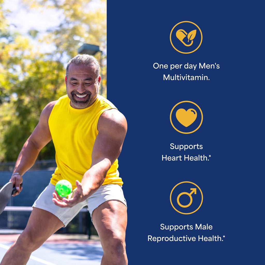 Puritan's Pride One Daily Men's Multivitamin, Dietary Supplement to Support Heart and Male Reproductive Health with Vitamin A, C, D, E, and Zinc, 3 Month Supply, 100 Count*