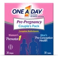 One A Day Men's & Women's Pre-Pregnancy Multivitamin Softgel including Vitamins A, Vitamin C, Vitamin D, B6, B12, Folic Acid & more, 30+30 Count, Supplement for Before, During, and Postnatal