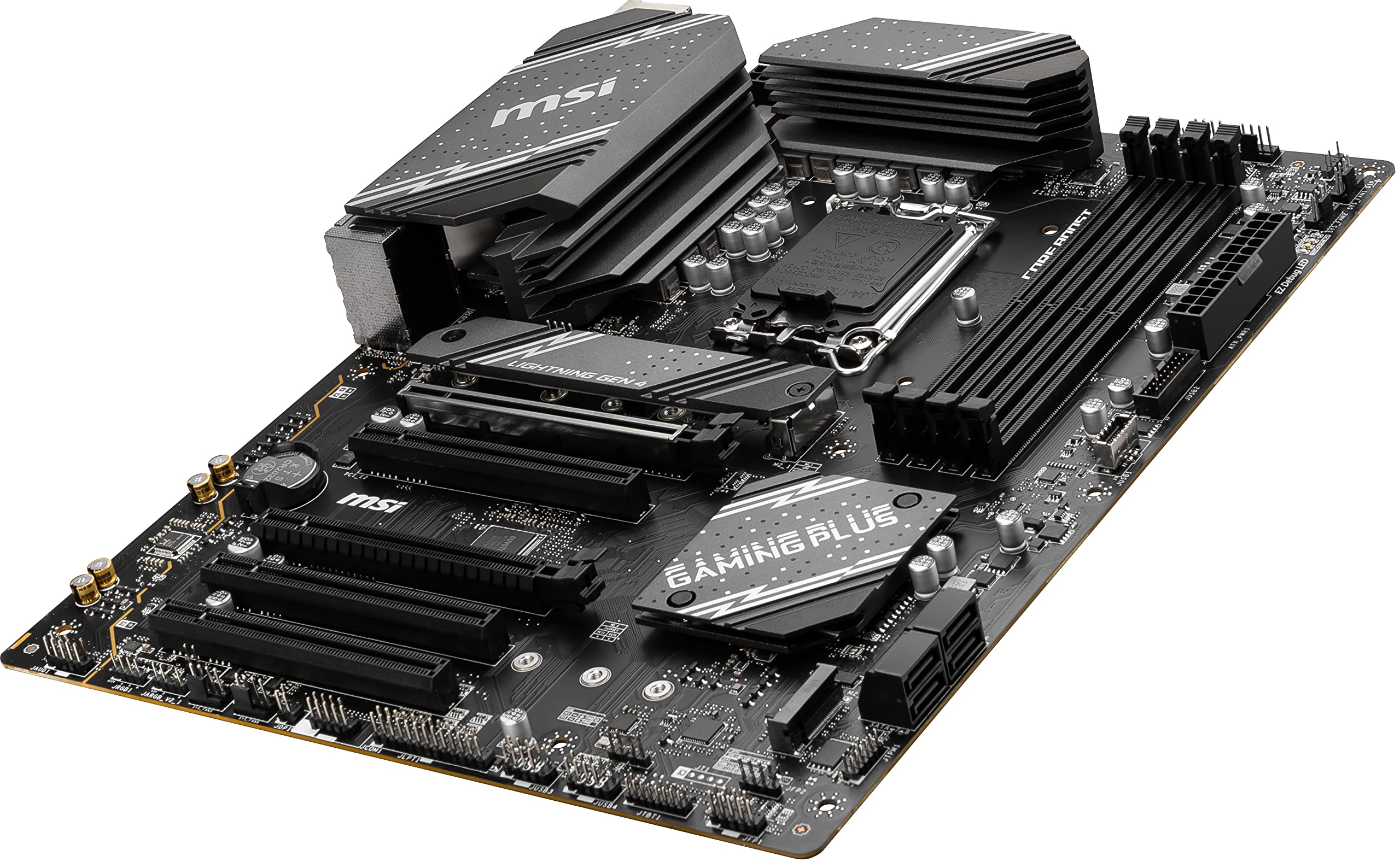 MSI B760 Gaming Plus WiFi Gaming Motherboard (DDR5 Memory ONLY) for 12th/13th/14th Gen Intel Processors, LGA 1700, PCIe 4.0, M.2, 2.5Gbps LAN, USB 3.2 Gen2, HDMI/DP, Wi-Fi 6E, Bluetooth 5.3, ATX