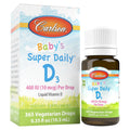 Carlson Baby's Super Daily D3, Baby Vitamin D Drops, Vegetarian, 365 Drops