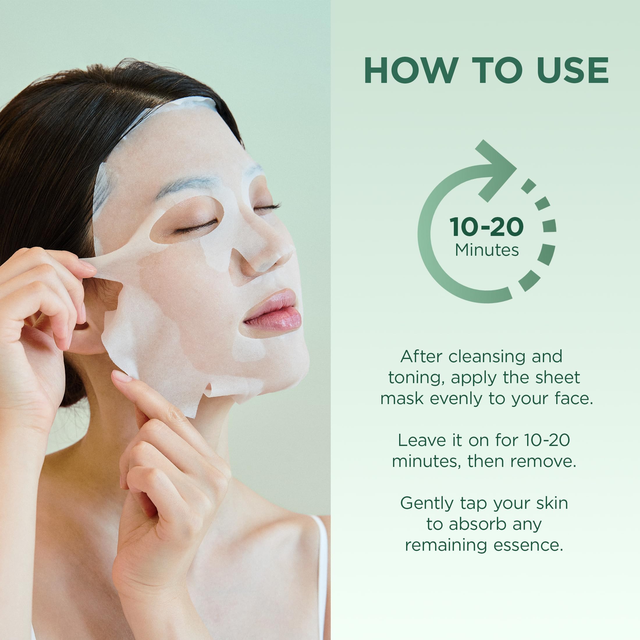 SKIN1004 Madagascar Centella Tea-Trica Relaxing Mask, Face Mask Skincare for Oily & Blemish Prone Skin, Soothing & Calming Relief Care for Sebum & Impurities, Korean Skin Care, 0.81 fl oz / 24ml * 5ea