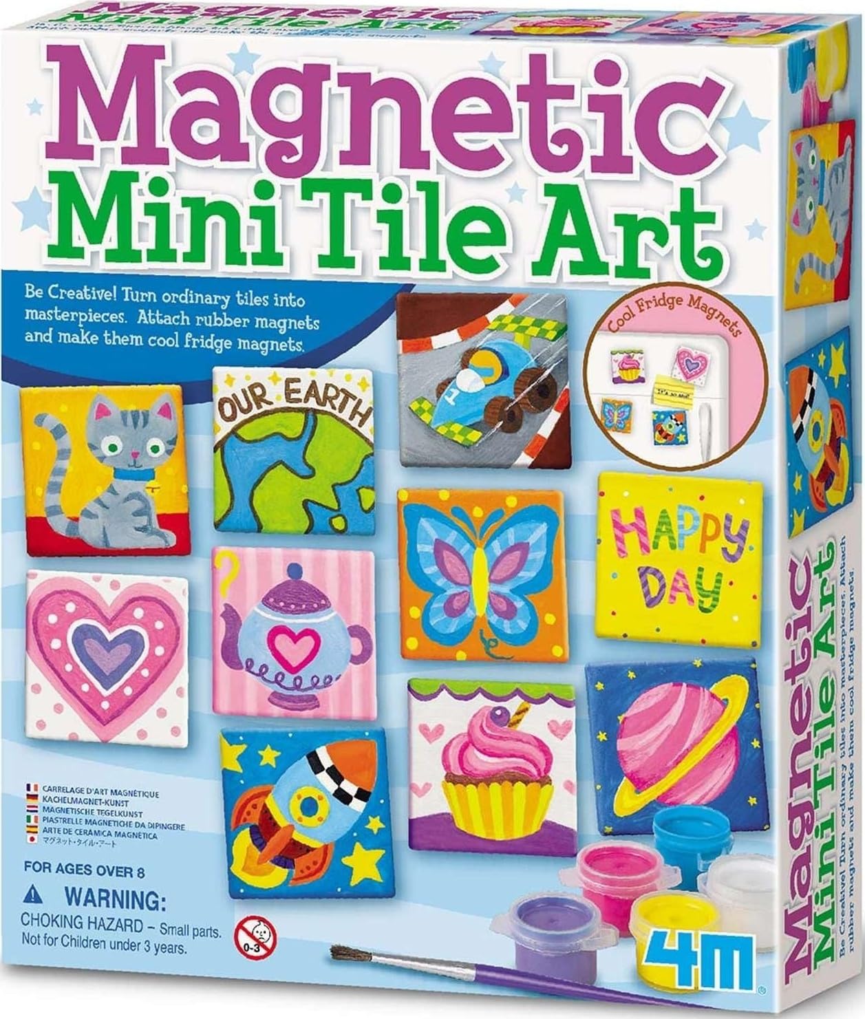4M Magnetic Mini Tile Art, Art & Crafts DIY Kit, For Boys & Girls Ages 8+