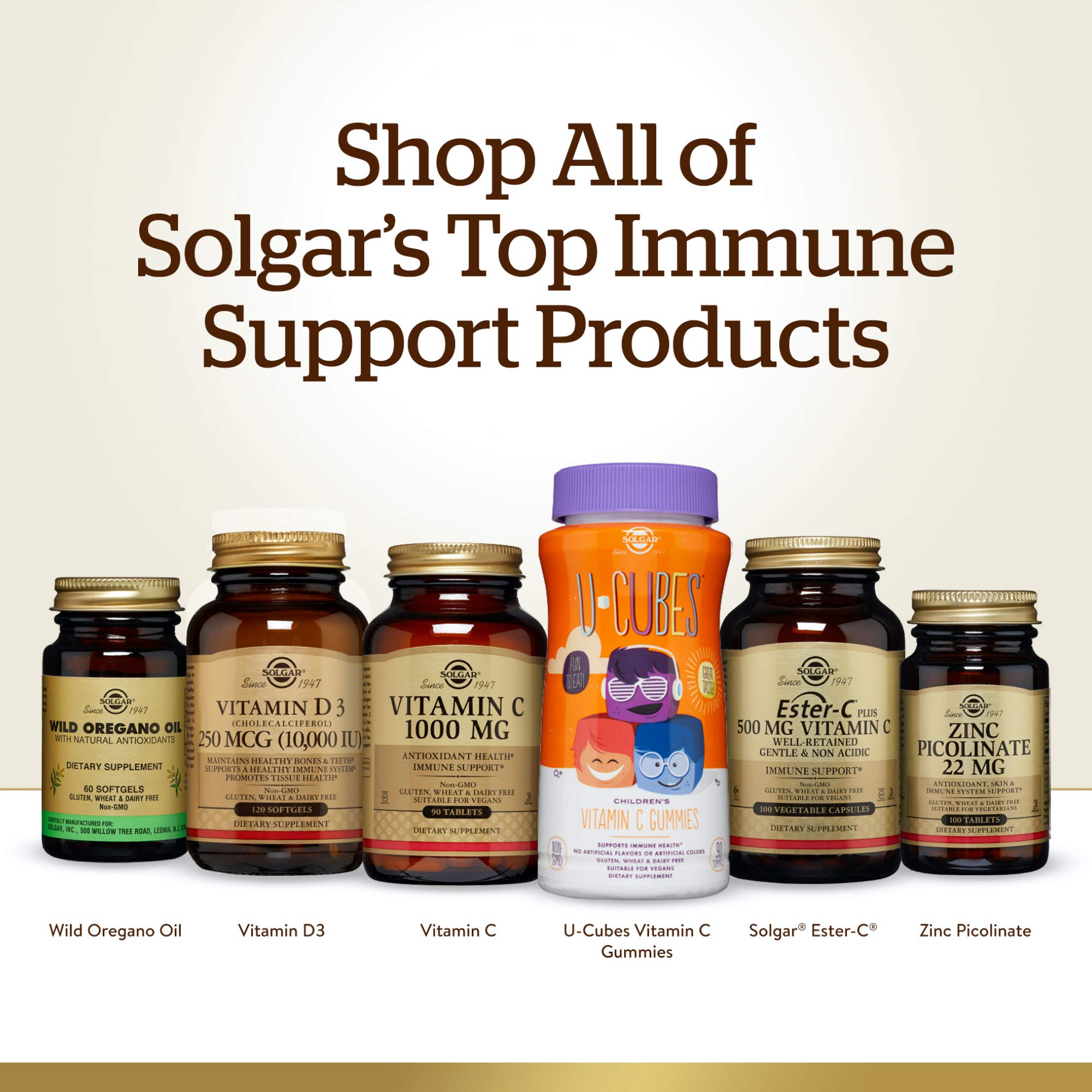 Solgar Ester-C Plus 1000 mg Vitamin C, 90 Tablets - Gentle On The Stomach & Non Acidic - Antioxidant & Immune System Support - Non GMO, Vegan, Gluten-Free, Kosher - 90 Servings