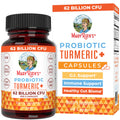 MARYRUTH'S Probiotic Turmeric Curcumin + Extra GI Support, Vegan, 60 Count