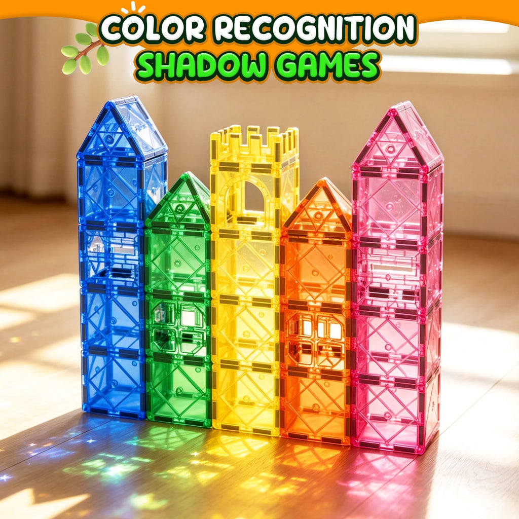 Magnetic Tiles Toddler Toys Magnetic Building Blocks for Kids Ages 3-12 STEM Educational Toys for Girls & Boys Sensory Toys for Kids with Autism Classroom Must Haves Outdoor Toys