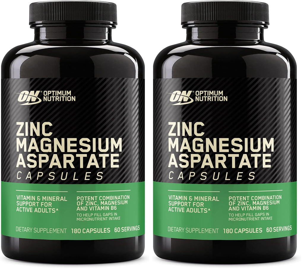 Optimum Nutrition Muscle Recovery and Endurance Supplement for Men and Women,Zinc-and Magnesium Supplement,180 Count (Pack of 2)