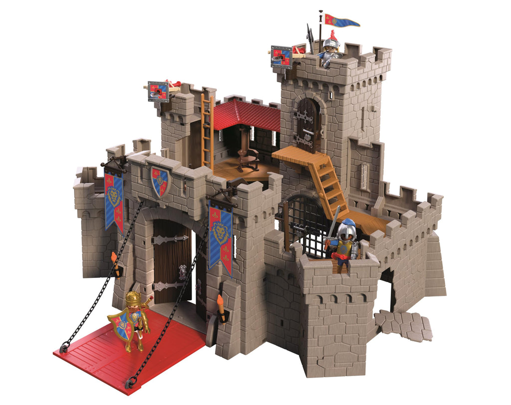 Playmobil | Knights | Large Lion Knights Castle | Castle with Drawbridge, Cannons & Trapdoor | Knights Castle Toy for Children Aged 4+ | 72112
