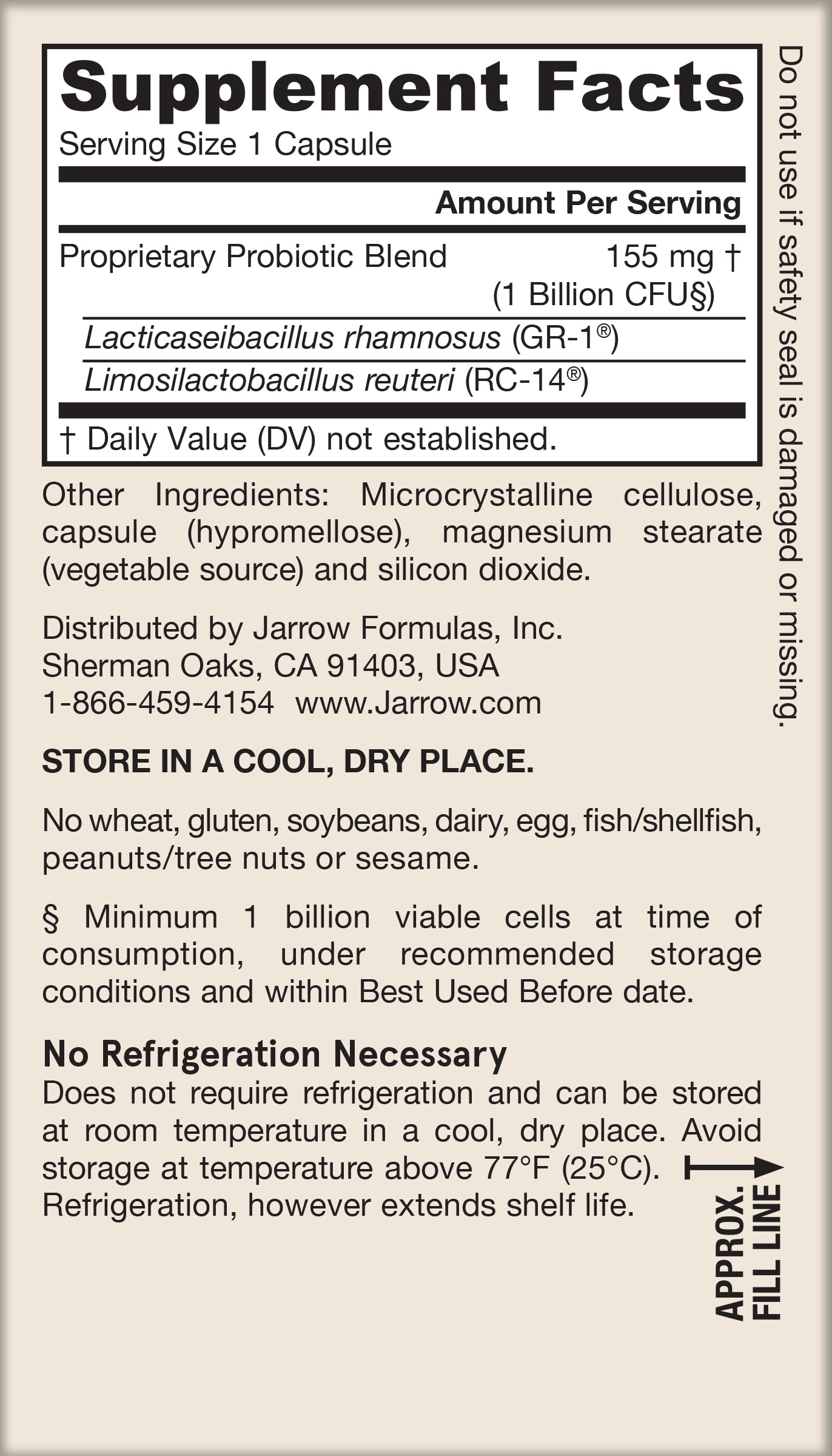 Jarrow Formulas Fem-Dophilus Probiotics 1 Billion CFU with 2 Science-Backed Strains, Dietary Suppl for Vaginal and Urinary Tract Supp,60 Veggie Caps,Up to a 60 Day Supply, Shelf-Stable,12 Packs