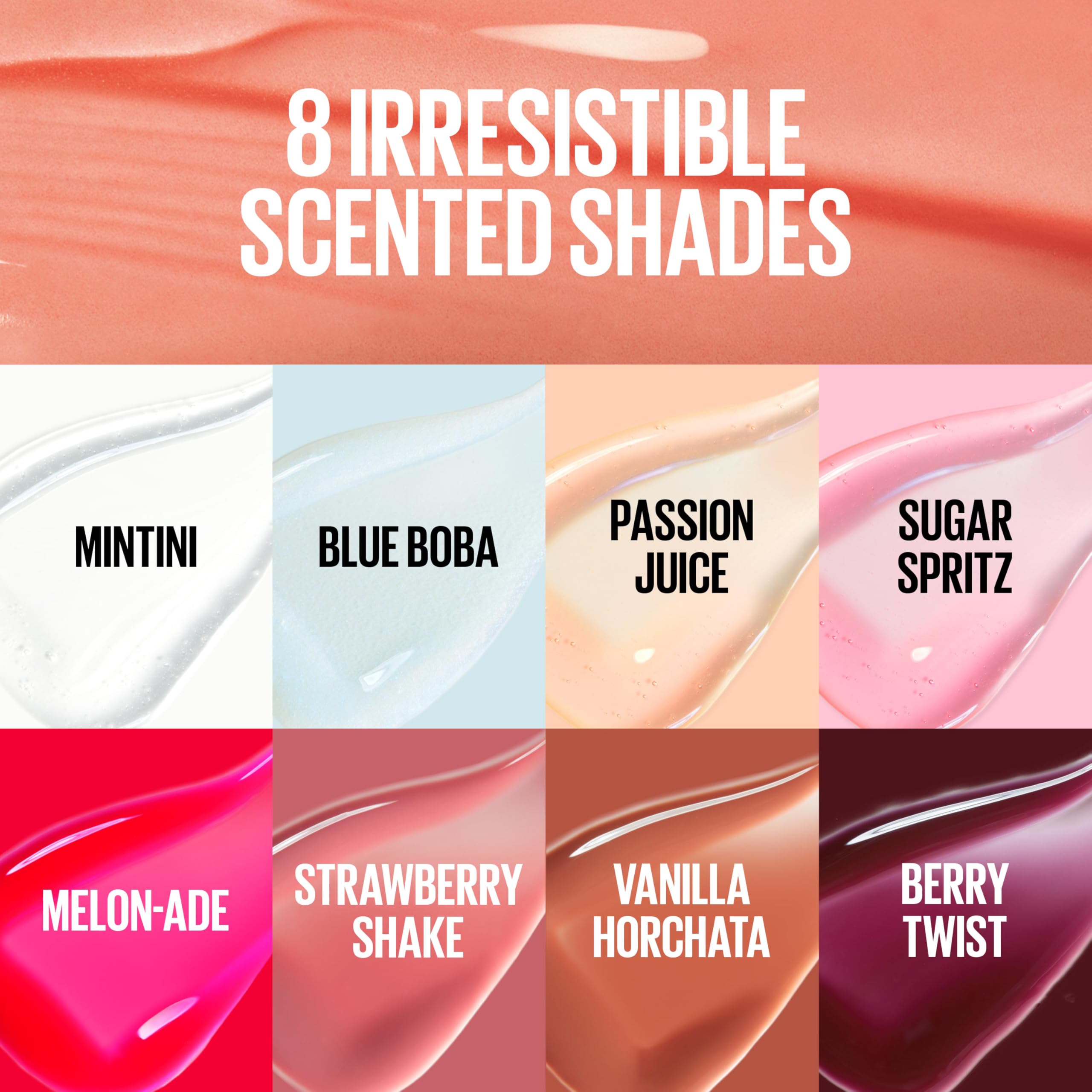 MAYBELLINE Lifter Oil-in-Gel Lip Gloss for Glassy, Bouncy Shine, Hydrating, Tinted Lip Balm and Moisturizer with Hyaluronic Acid and Passionfruit Oil, Sugar Spritz (Sheer Hot Pink)