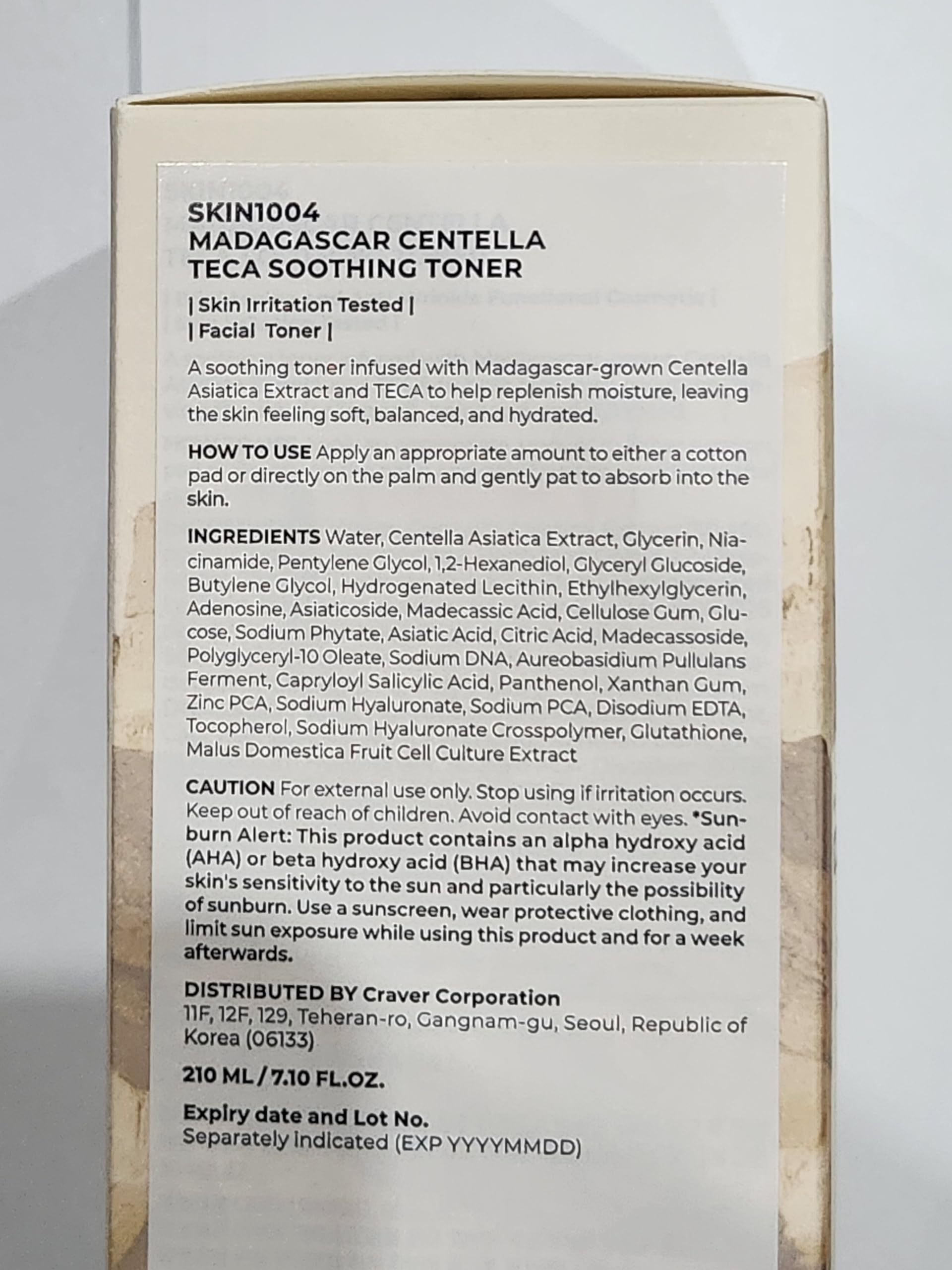 SKIN1004 Madagascar Centella TECA Toner & Cream Set, Soothing Toner with LHA for Gentle Exfoliation, Face Moisturizer with TECA & PDRN for Oil & pH Balance and Skin Barrier Support, Korean Skin Care