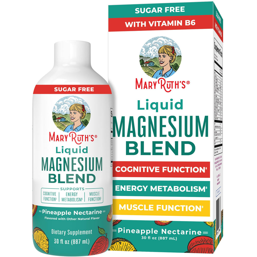 MaryRuth's Liquid Magnesium, Glycerophosphate + Bisglycinate, 30oz, Ages 4+