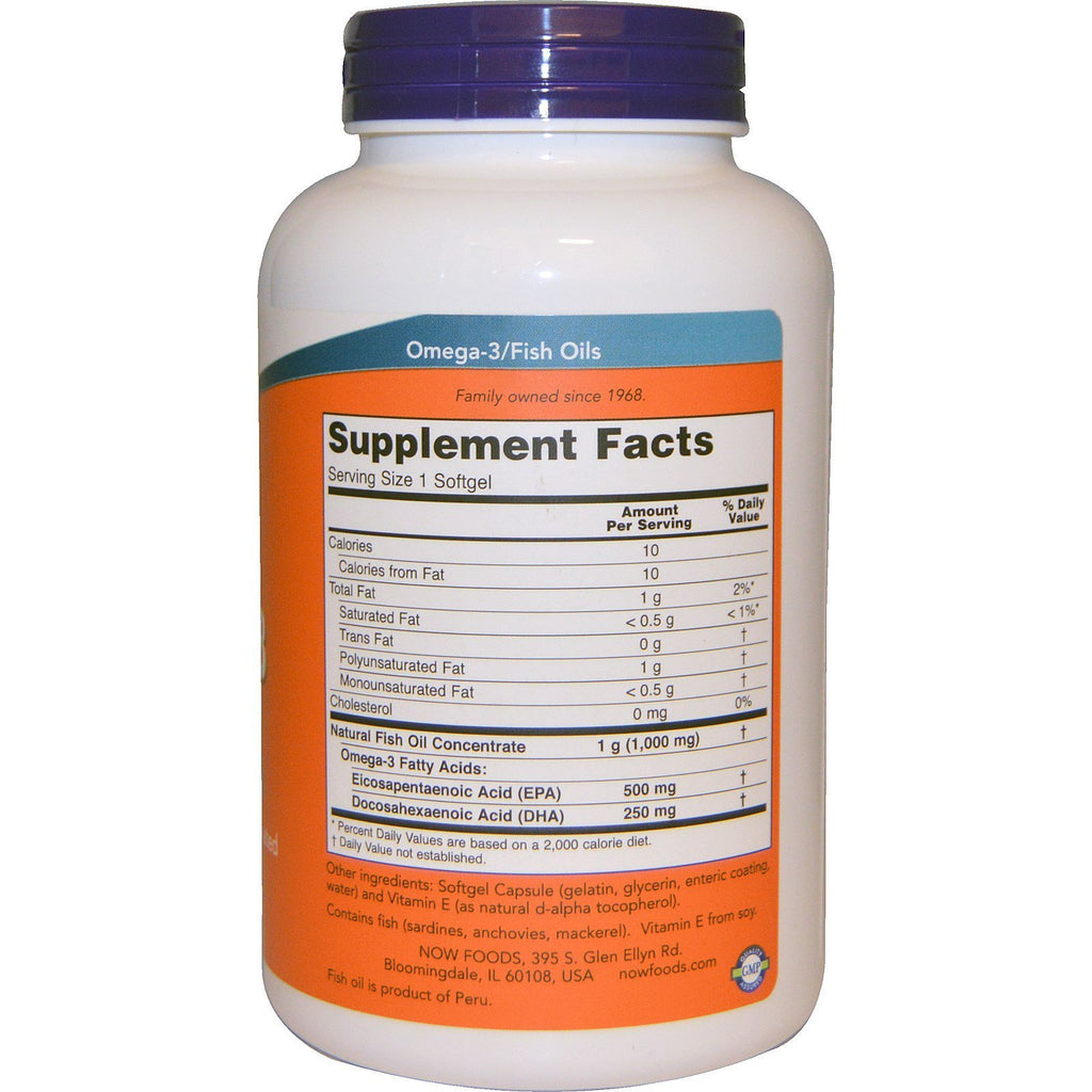 Now Foods Now Foods, (3 Pack) Ultra Omega-3, 180 Softgels