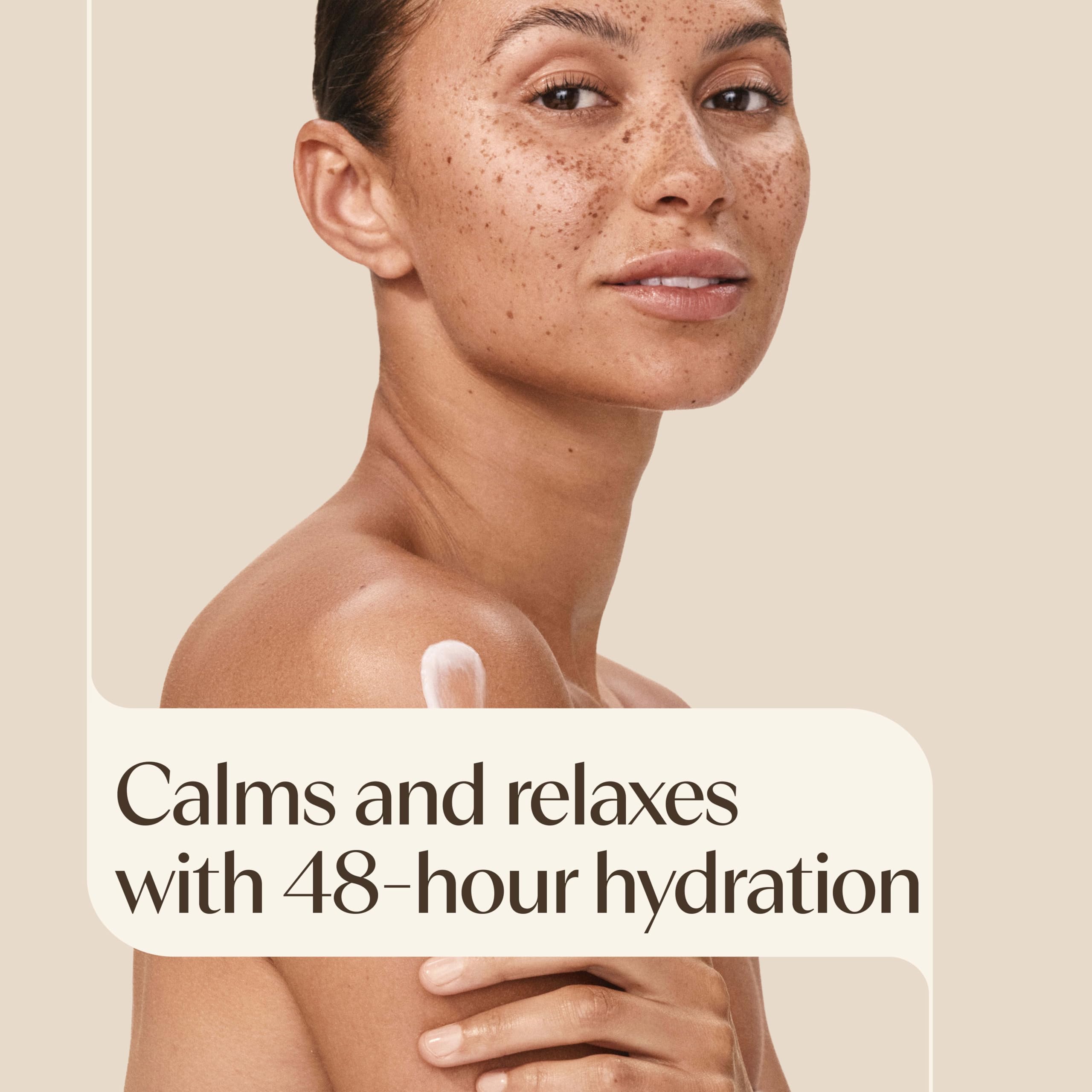 Aveeno Stress Relief Moisturizing Body Lotion, Lavender Scent with Prebiotic Oat for Sensitive Skin, Lightly Scented Lotion with 48-Hour Hydration, Fast Absorbing, Non-Greasy, Value Size 33 Fl Oz