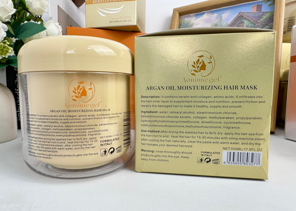 Aomimegel Collagen Repair Hair Mask for Dry Damaged Hair, 16.9 oz