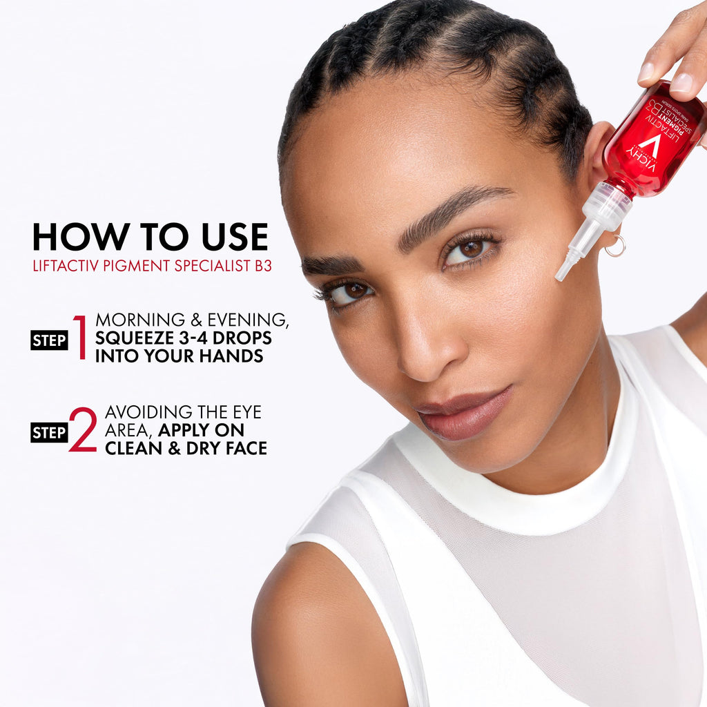 Vichy LiftActiv B3 Dark Spot Face Serum with 8% Niacinamide & Melasyl™, 1oz