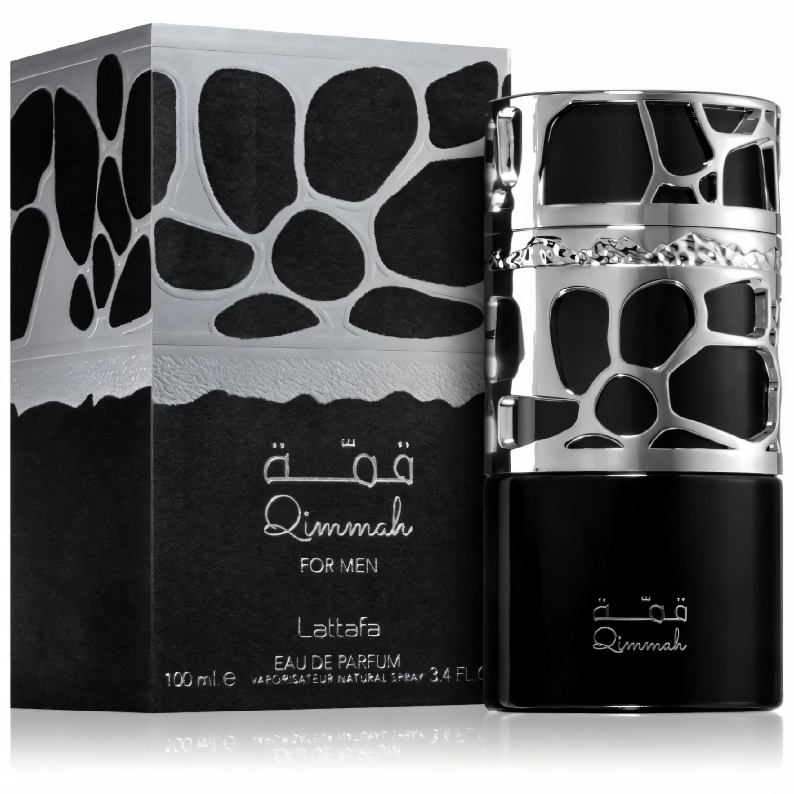 Lattafa Qimmah for Men Eau de Parfum Spray, 3.4 Ounce / 100 ml