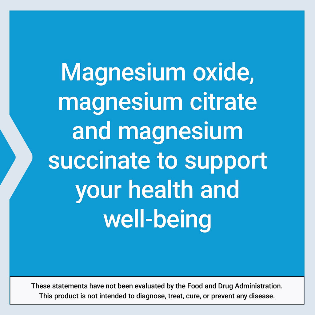Life Extension Magnesium Caps, 500 mg, Magnesium Oxide, Citrate, Succinate, Heart Health, Healthy Bones, Metabolism Support, 100 Vegetarian Capsules (Pack of 2)