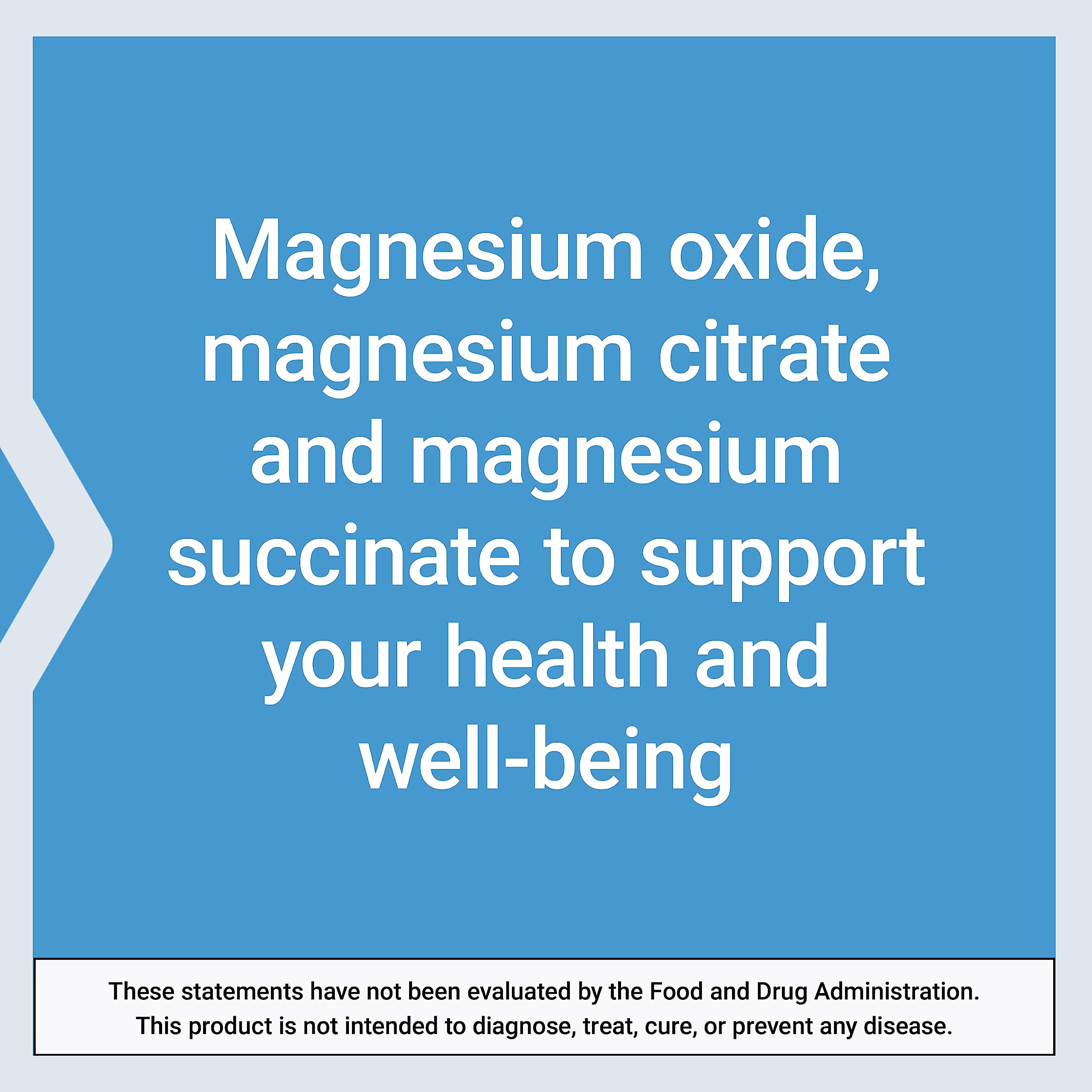 Life Extension Magnesium Caps, 500 mg, Magnesium Oxide, Citrate, Succinate, Heart Health, Healthy Bones, Metabolism Support, 100 Vegetarian Capsules (Pack of 2)