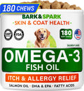 Omega 3 for Dogs - Fish Oil for Skin & Coat Health, Itch & Allergy Support