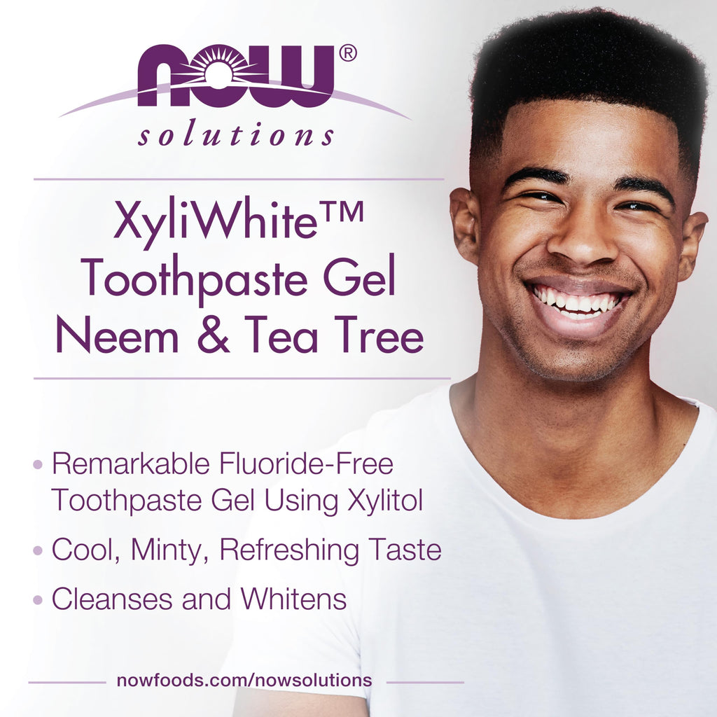 NOW Solutions, Xyliwhite™ Toothpaste Gel, Neem and Tea Tree, 6.4 oz