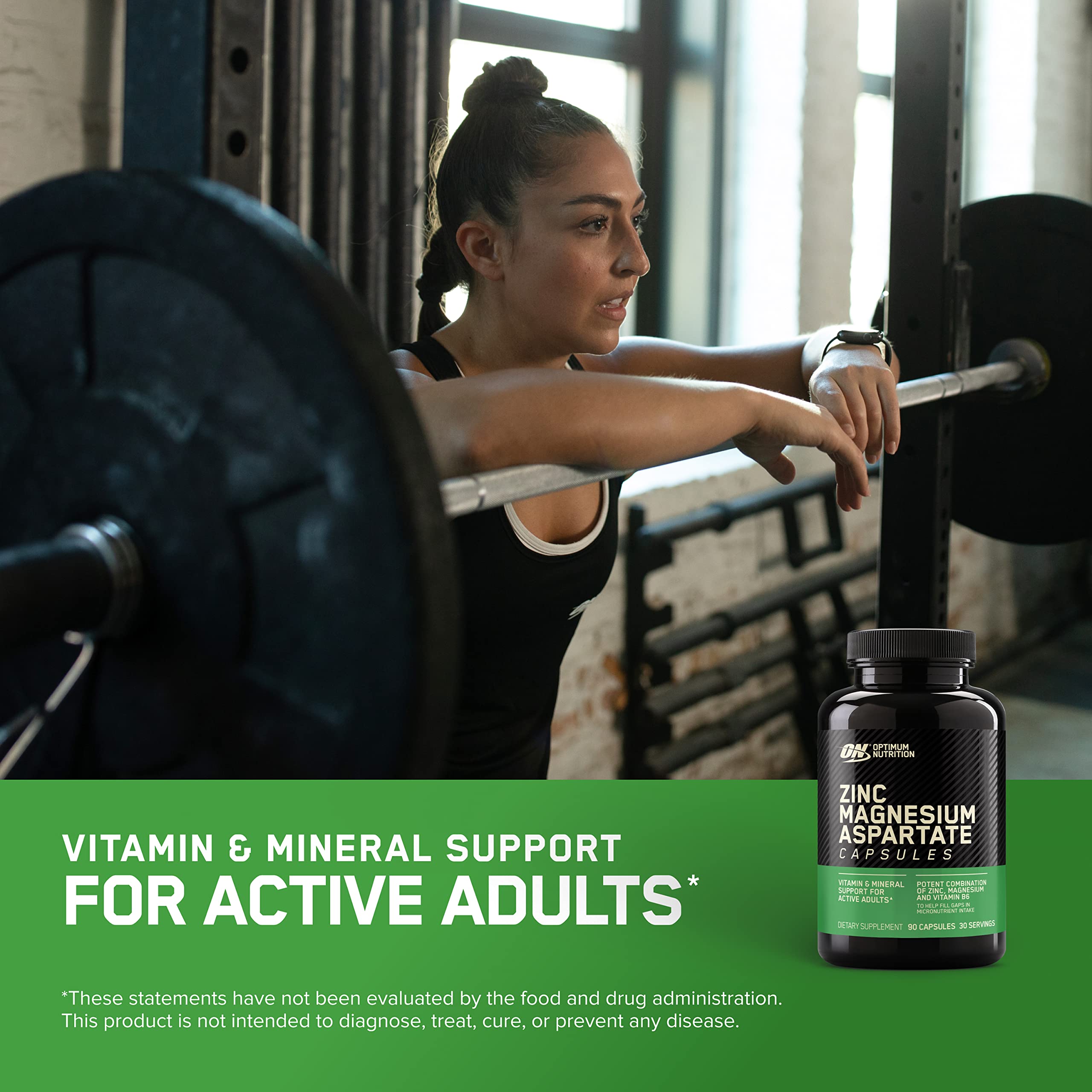 Optimum Nutrition Muscle Recovery and Endurance Supplement for Men and Women,Zinc-and Magnesium Supplement,180 Count (Pack of 2)