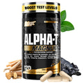 Nutrex Research Alpha-T Magnum Testosterone Support for Men | Anabolic Supplement with Tongkat Ali, Fadogia Agrestis, Shilajit and Ashwagandha | Muscle Builder for Strength, Growth & Hormone Balance