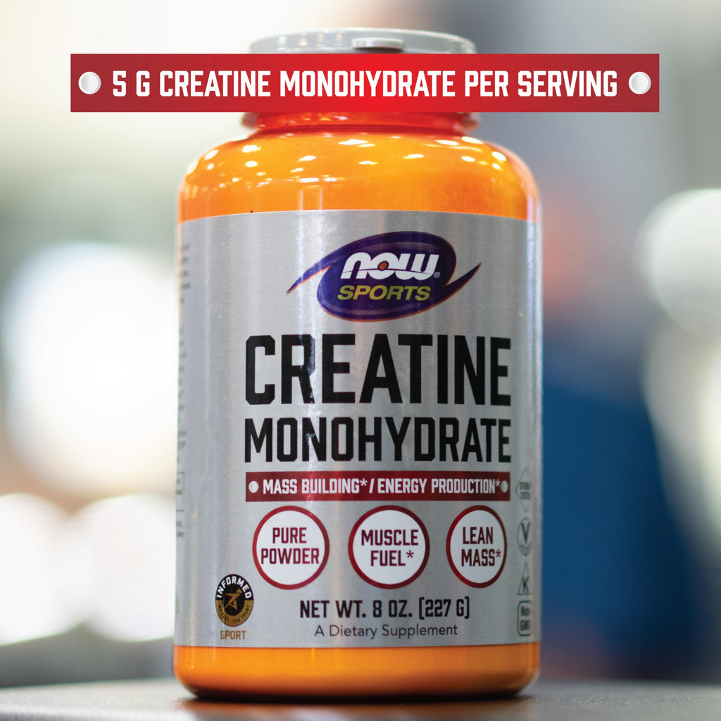 NOW Sports, Creatine Monohydrate Powder, Muscel Fuel*, 8 oz
