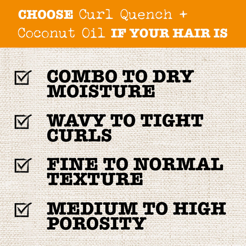 Maui Moisture Curl Quench + Coconut Oil Curl Smoothie, 12 oz