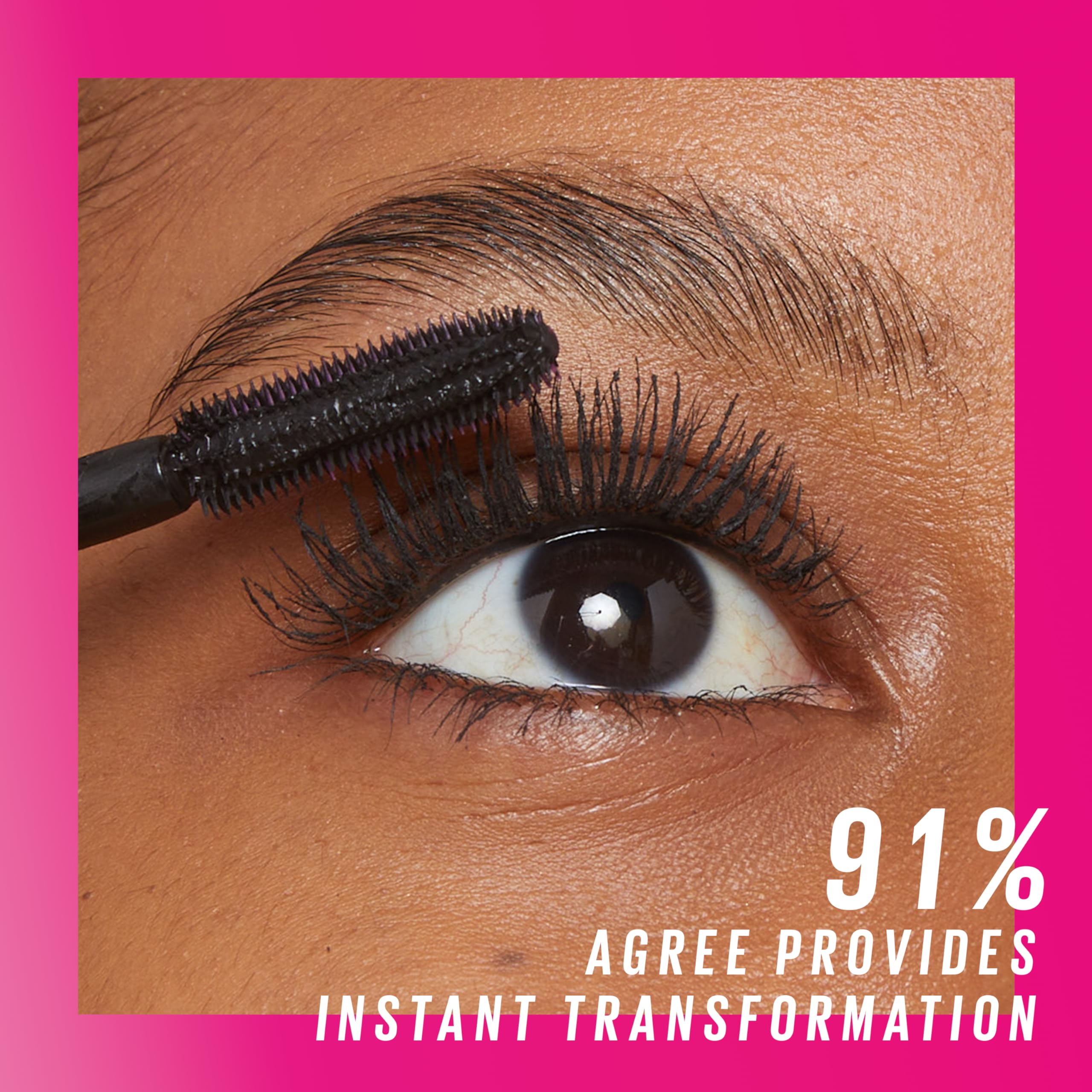 Maybelline Lash Sensational Firework Washable Mascara, Lengthening & Volumizing Mascara for up to 24HR wear, Very Black, 1 Count