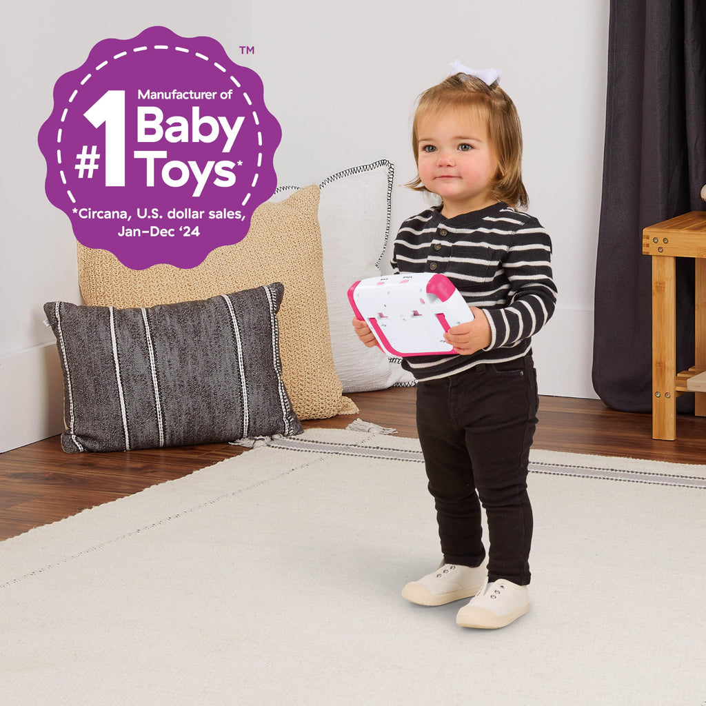 Baby Einstein On-the-Go Sea Dreams Soother, Pink, Portable Baby Sound Machine with Music & Lights, for Newborns 0+ Months