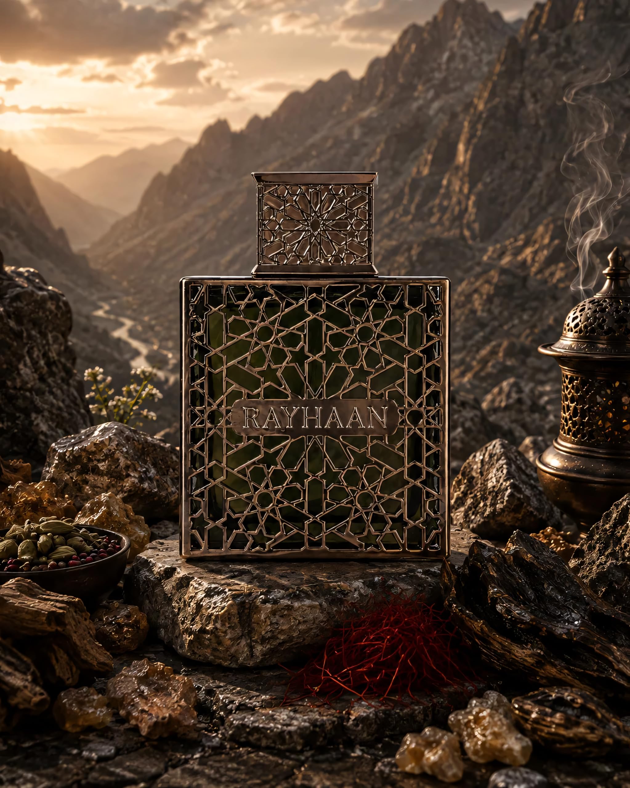 Rayhaan Terra – Spicy, Woody, Amber, Oriental – Eau de Parfum Spray Long-Lasting Fragrance for Unisex, 3.4 Ounce / 100 ml